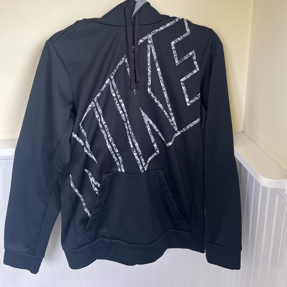 MENS SMALL BLACK NIKE HOODIE